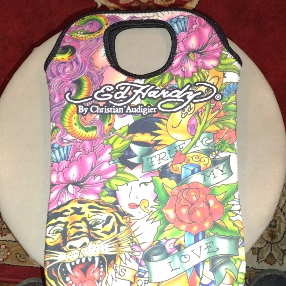 Ed Hardy Double Bottle Wine Bag